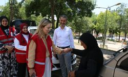 Kızılay gönüllüleri ihtiyaç sahiplerini unutmuyor