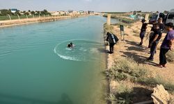 Şanlıurfa'da sulama kanalına giren kişi kayboldu