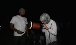 Tarihi Zerzevan Kalesi'nde Perseid meteor yağmuru ve Samanyolu Galaksisi izlendi