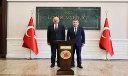 Vali Ekrem Canalp'ten İzmir Valisi Süleyman Elban'a Ziyaret