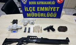 Mardin Derik'te Silah ve Madde Operasyonu