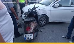 Nusaybin'de Motosiklet Otomobille Çarpıştı