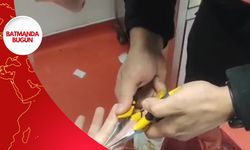 Batman'da Sıkışan Yüzük İçin İtfaiye Yetişti