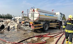 Diyarbakır Çınar'da Pamuk Yüklü Tır Alev Aldı