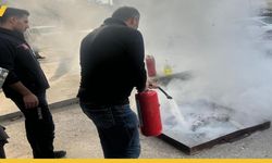 Batman İtfaiyesinden Fatih Mahallesindeki Tekstil Fabrikasında Yoğun Tatbikat