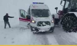 Kar Esaretinde Can Pazarı: Gercüş’te Hasta Taşıyan Ambulansın İmdadına Ekipler Yetişti