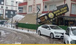Gap Mahallesi’nde Karın Ağırlığına Dayanamayan Sundurma Çöktü: Facianın Eşiğinden Dönüldü!