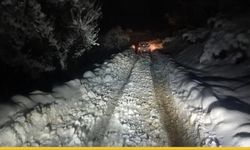 Sason’un Karlı Tepelerinde Beş Saatlik Kurtarma Mesaisi