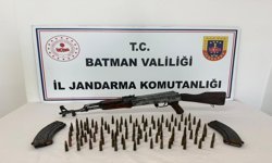 Batman'da Kaleşnikof ve Mühimmat Ele Geçirildi
