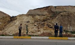 Batman'da Üniversite Yolunda Heyelan