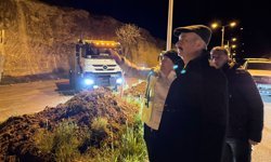 Vali Canalp Heyelan Bölgesinde İncelemelerde Bulundu