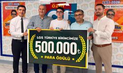 LGS’de 500 Tam Puan Alan C1 Kurs Merkezi Öğrencisine 500 Bin TL Ödül