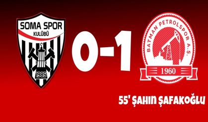 Maç Sonucu: Somaspor 0-1 Batman Petrolspor