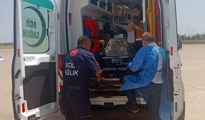 Şırnak'ta rahatsızlanan 20 günlük bebek ambulans uçakla Ankara'ya sevk edildi