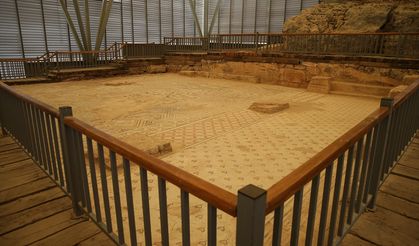 Perre Antik Kenti'ndeki 125 metrekarelik mozaikte konservasyon işlemi tamamlandı