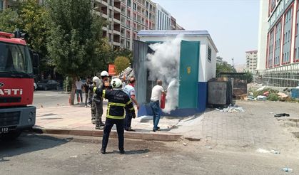 Siirt'te trafoda çıkan yangın söndürüldü