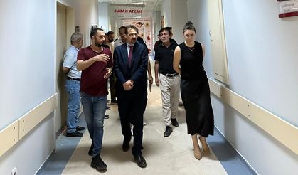 Cizre Devlet Hastanesi Başhekimi Dr. Sapan hastanede incelemede bulundu