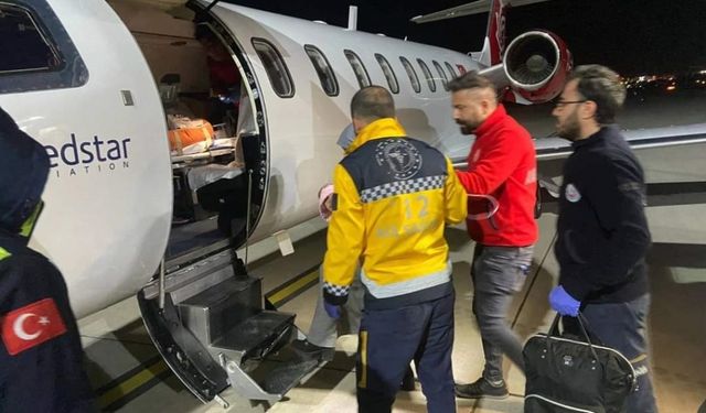 Siirt'te kalp rahatsızlığı olan bebek ambulans uçakla Konya'ya sevk edildi
