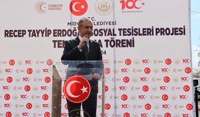 Mardin'de "Recep Tayyip Erdoğan Sosyal Tesisleri Projesi Temel Atma Töreni" yapıldı