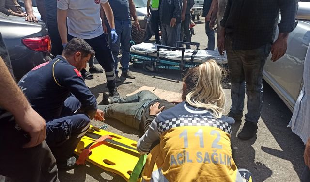 Şanlıurfa'da devrilen motosikletin sürücüsü yaralandı