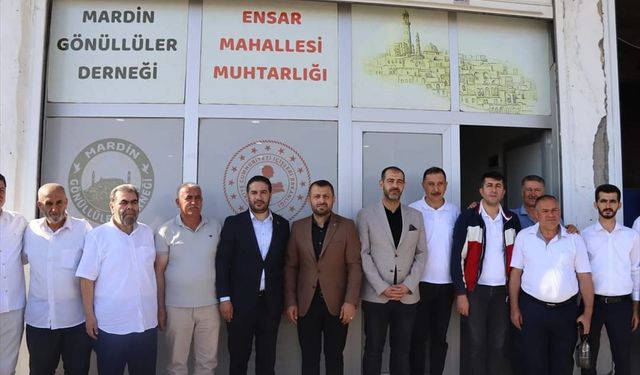 AK Parti Mardin İl Başkanı Vahap Alma'dan Muhtarlar Derneğine ziyaret