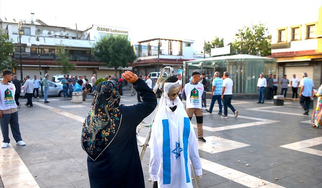 Diyarbakır'da  bayram namazı sonrası İsrail protesto edildi