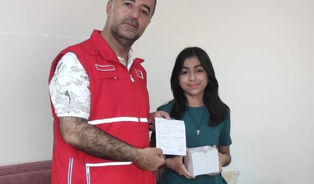 Mardin'de ortaokul öğrencisi Gazze'ye destek için harçlığını bağışladı