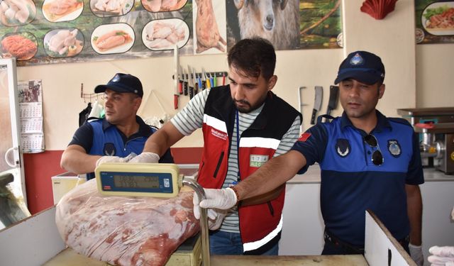 Adıyaman'da tüketime uygun olmayan 203 kilogram ete el konuldu