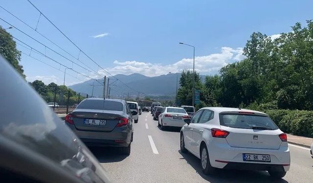 Bursa'da yoğun trafik