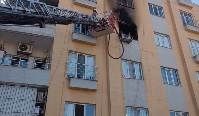 Mardin'de evde çıkan yangında 7 kişi dumandan etkilendi