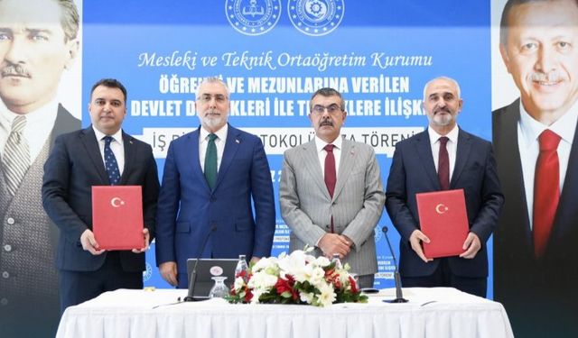 'Mesleki ve Teknik'te devlet teşviki protokolü