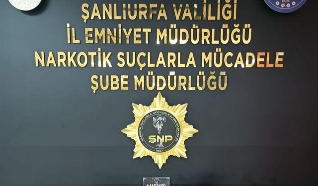 Şanlıurfa'da uyuşturucu operasyonunda 3 şüpheli yakalandı