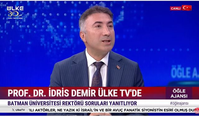 Rektör Demir, Öğle Ajansı'nda Batman Üniversitesi'ni Tanıttı