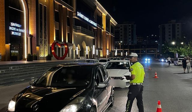 Gaziantep'te temmuz ayında 127 bin 444 sürücü denetlendi