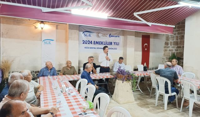 Kilis'te emekliler moral gecesinde buluştu