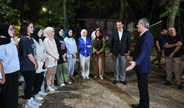 Sakarya'da Başkan Alemdar’dan kamp ateşi başında sohbet