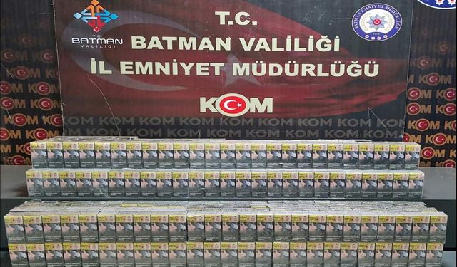 Batman’da 1300 Paket Gümrük Kaçağı Sigara Ele Geçirildi