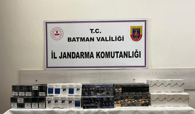 Batman'da Bir Minibüste Gümrük Kaçağı Sigara Ele Geçirildi