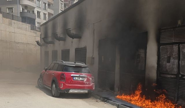 Mardin'de hastanenin trafosunda çıkan yangın söndürüldü