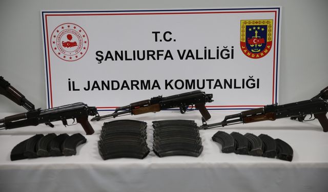 Şanlıurfa'da silah kaçakçılığı operasyonunda 20 şüpheli yakalandı