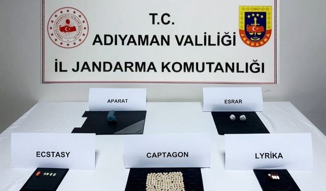 Adıyaman'da uyuşturucu operasyonunda bir şüpheli yakalandı