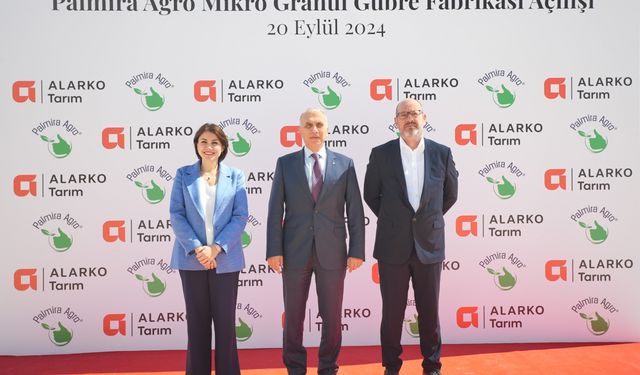 Alarko Tarım Grubu, hibrit mikro granül gübre fabrikasını Çankırı'da açtı