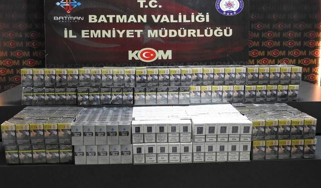 Batman'da Akaryakıt Tankerinde Gümrük Kaçağı Sigara Ele Geçirildi