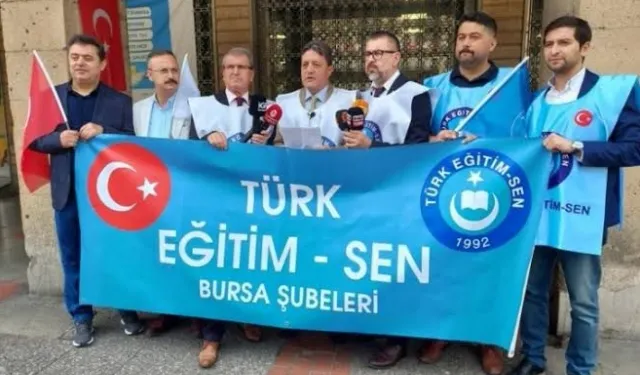 Bursa'da Türk Eğitim Sen şubelerinden Valiliğe 'ders saati' çağrısı