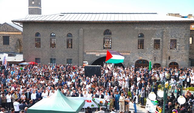 Diyarbakır'da İsrail'in Gazze'ye saldırıları protesto edildi