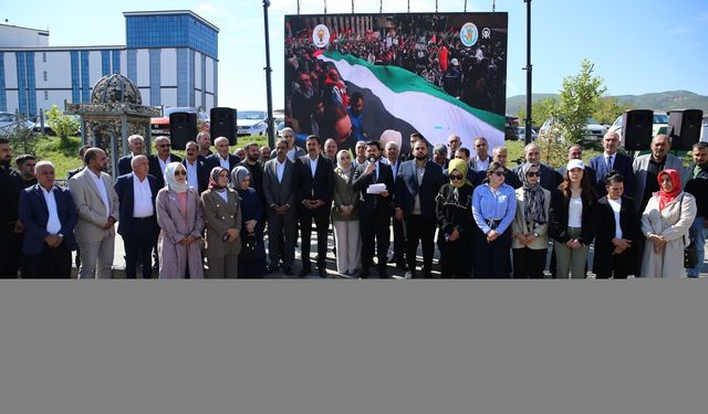 Doğu ve Güneydoğu'da İsrail'in Filistin'e yönelik saldırıları protesto edildi