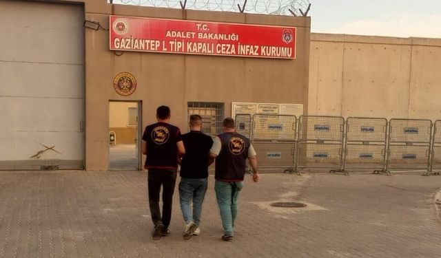 Gaziantep'te 11 yıl kesinleşmiş hapis cezasıyla aranan hükümlü yakalandı