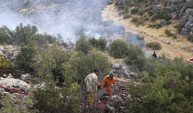 GÜNCELLEME - Gaziantep'te ormanlık alanda çıkan yangın kontrol altına alındı