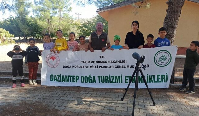 İslahiye’de öğrenciler kuş gözlemciliği yaptı