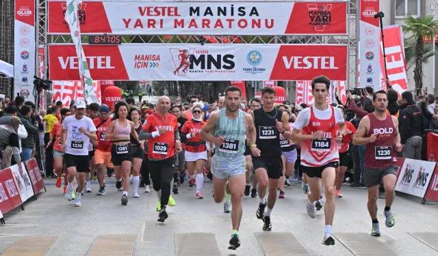 Manisa sokaklarında yarı maraton heyecanı